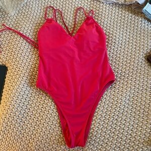 Pink one piece swimsuit Size S
